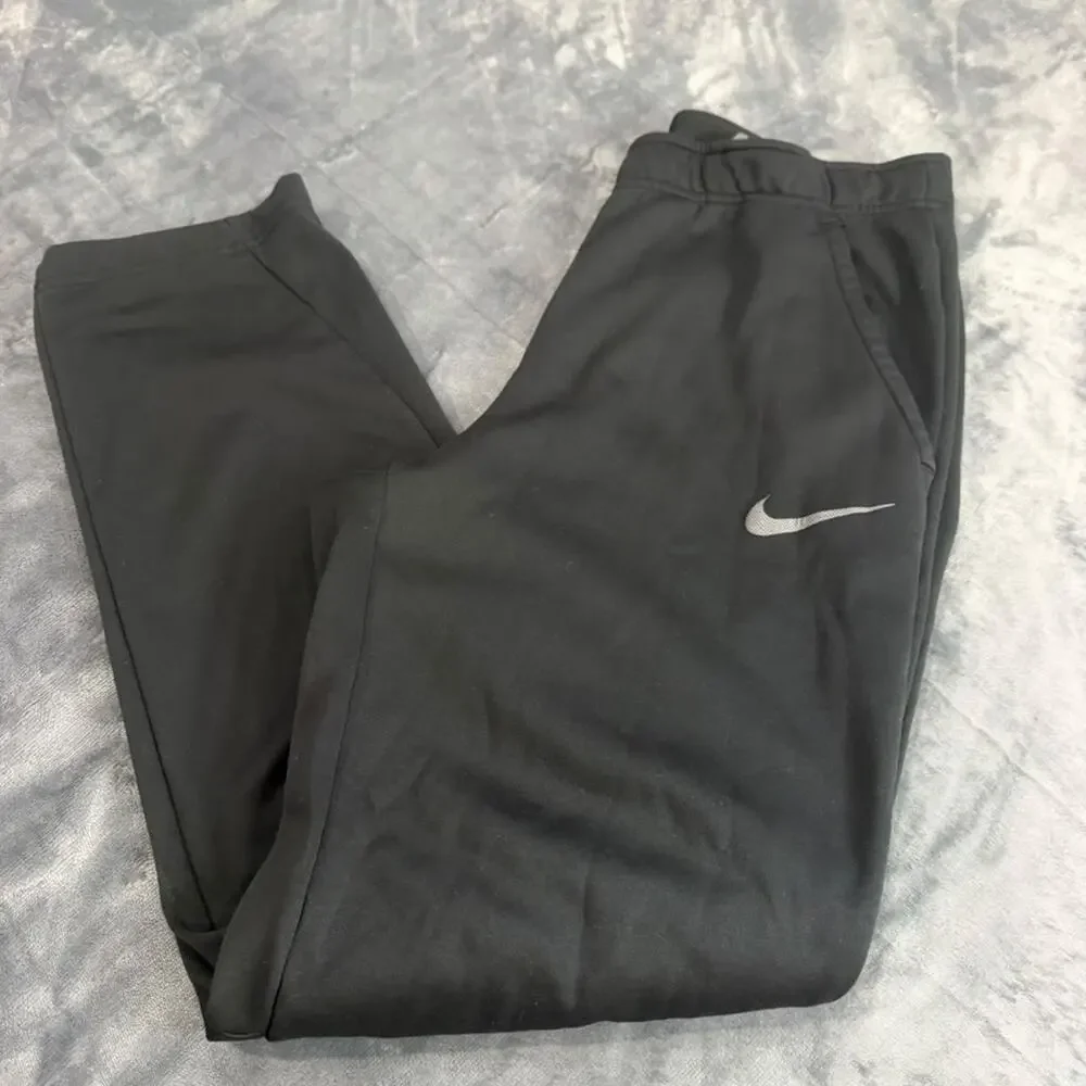 Nike Black Athletic Dri Fit Running Pants Size M Activewear Performance